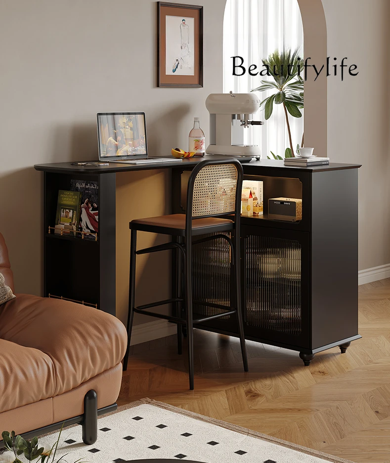 

American Retro Retractable Bar Living Room Multi-Functional Hallway