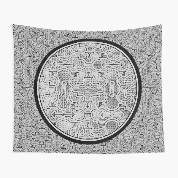 Shipibo Design Tapestry Yoga Home Printed Living Colored Mat Bedspread Decoration Travel Wall Room Bedroom Blanket Decor