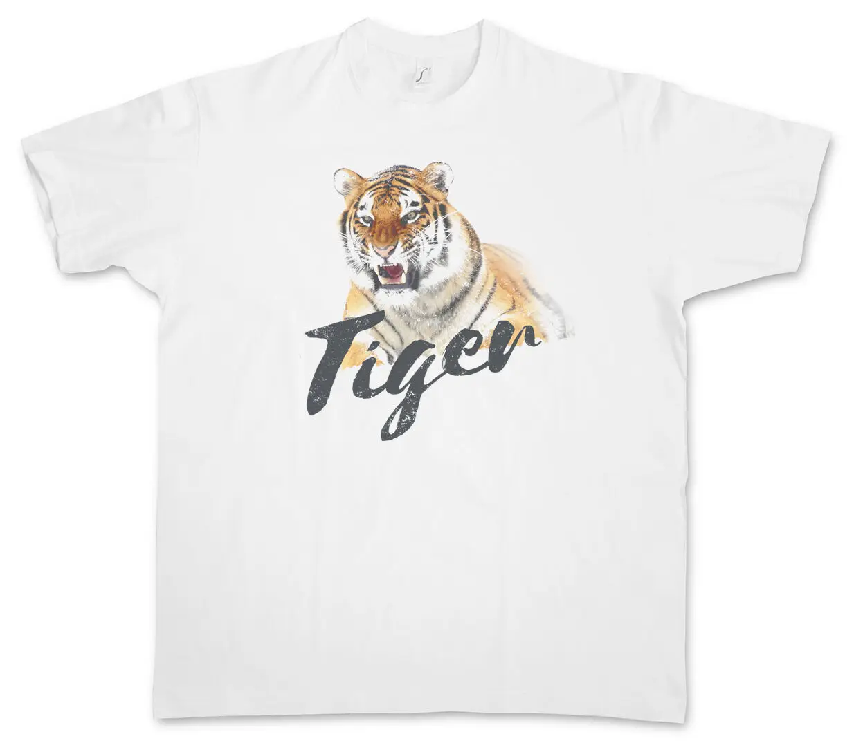 Maglietta Tigre Caduta Tigre Pelliccia Tatuaggio Asia Animale Bianco Fauna Selvatica Africa Benessere