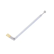 Hot Sales 1Pc 37cm 5 Section Telescopic Stainless Steel AM FM Radio Universal Antenna