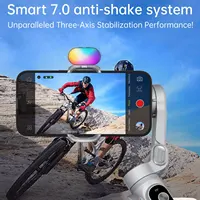 AOCHUAN Smart XPro 3 Axis Smartphone Gimbal Stabilizer For iphone And android Phone Stable shooting with RGB video fill light - Image 5