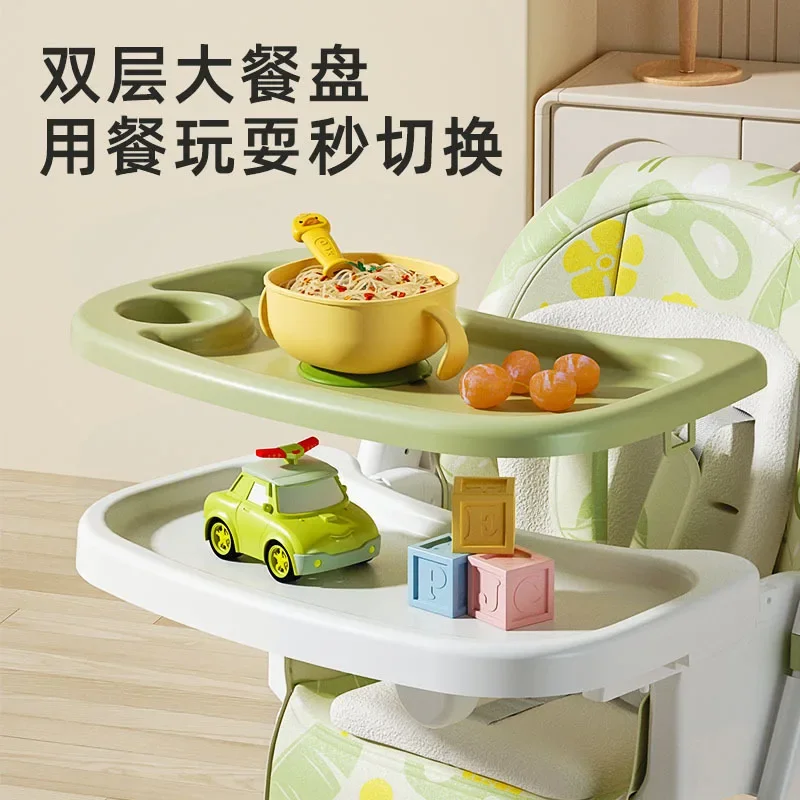Growth Oriented Children's Dining Chair Portable Adjustable Multifunctional Baby Dining Chair Adjustable Table and