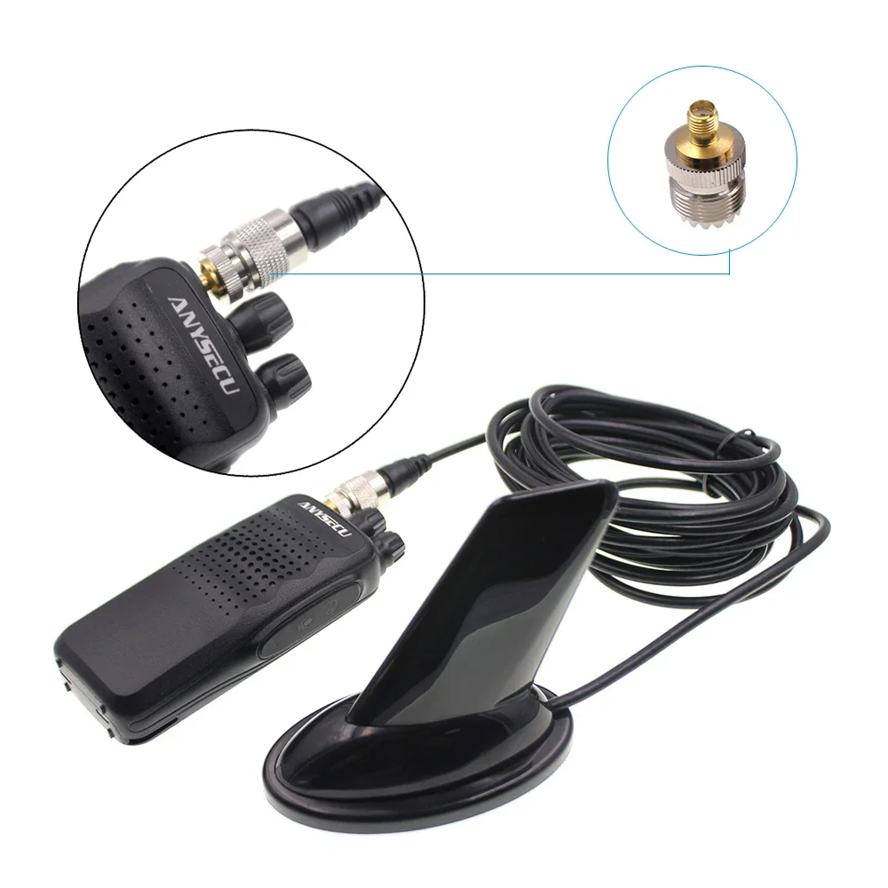 Dual Band Shark Fin Style Antenna 136-174MHz & 400-470MHz For TYT TH-UV8000D For TYT Baofeng Walkie Talkie Ham Radio