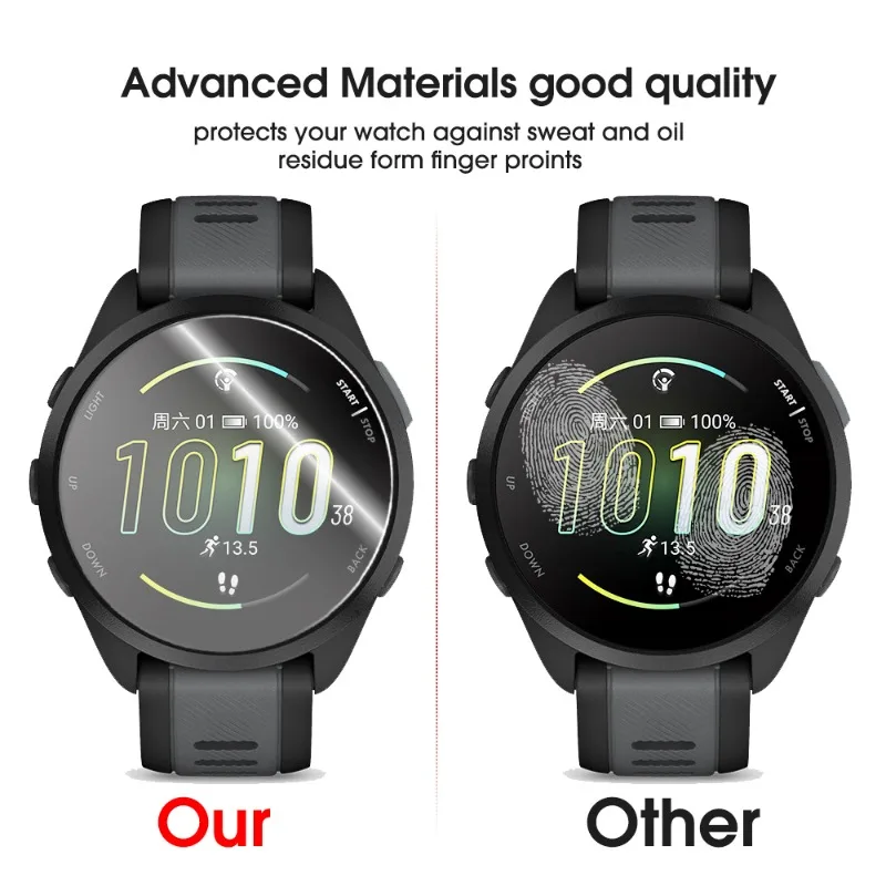 Watch Screen Protector Tempered Glass for Garmin Forerunner 165 955 965 220 225 230 235 255s 735XT 620 630 935 945 Watch HD Clear