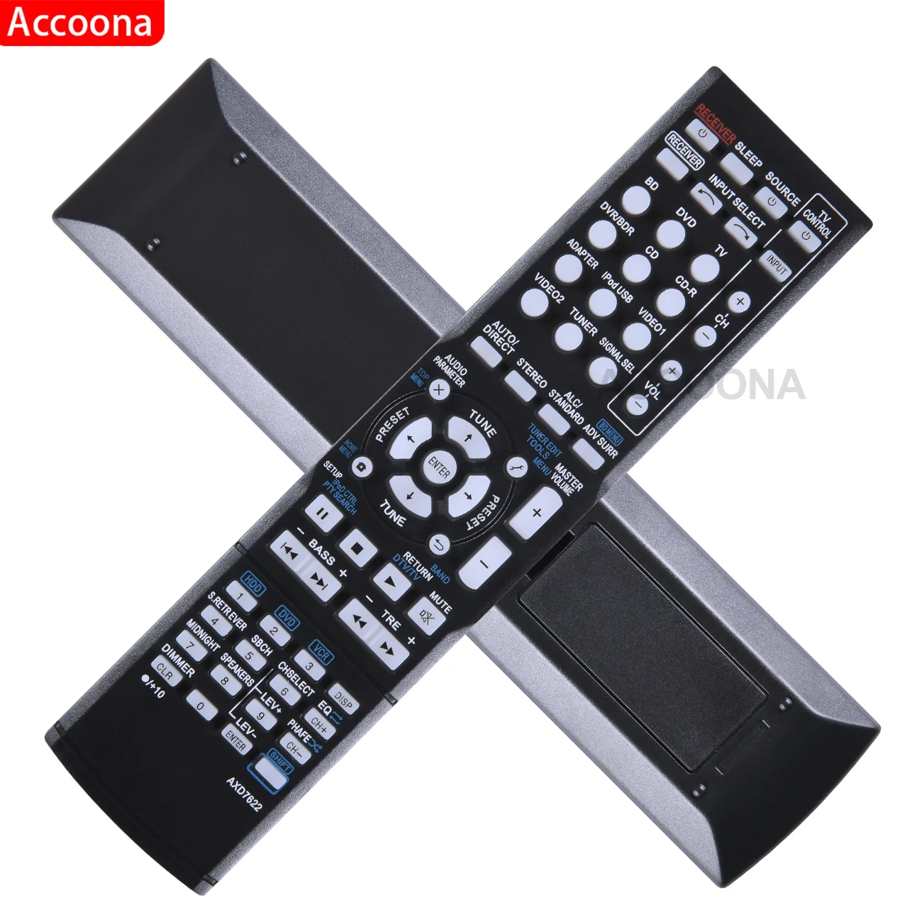 AULCMEET AXD7690 Telecomando sostitutivo compatibile con il sintoamplificatore AV Pioneer Home Theater VSX-1122-K VSX-922-K VSX423 VSX323K VSX-523-K VSX-822-K VSX-421-K VSX-322-K VSX-522-K VSX -322-K