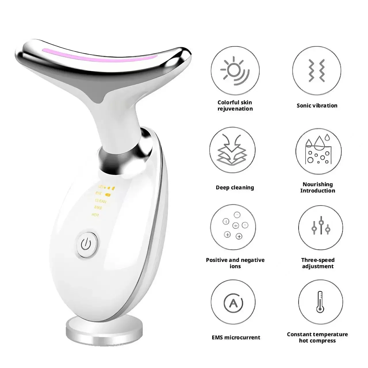 Neck Beauty Device Vibration Massage 7-Color