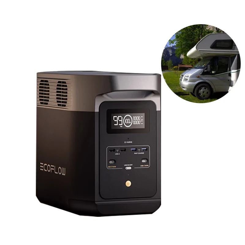 

Внешний источник питания Ecoflow Deltamax1600 2000 Вт, быстрая зарядка, сбой питания, аварийное хранение энергии, литиевая батарея