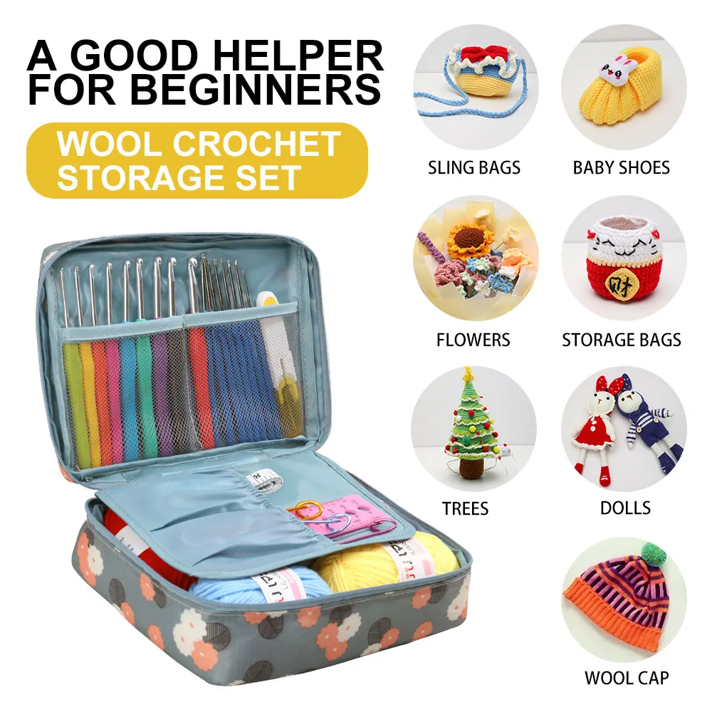 QJH 10 Pcs Crochet Set, Crochet Hook Kit Plus Scissors and Storage Bag,  Ergonomic Crochet Hooks DIY Hand Knitting Craft Art Tool - AliExpress