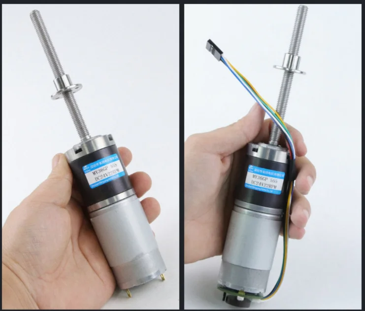 S42af5db6d59a49ab98f9e9245aeeea63S 12v 24v 100kg. Cm duży moment obrotowy planetarny DC redukcji silnik z enkoderem M8 śruba gwintowana pręt