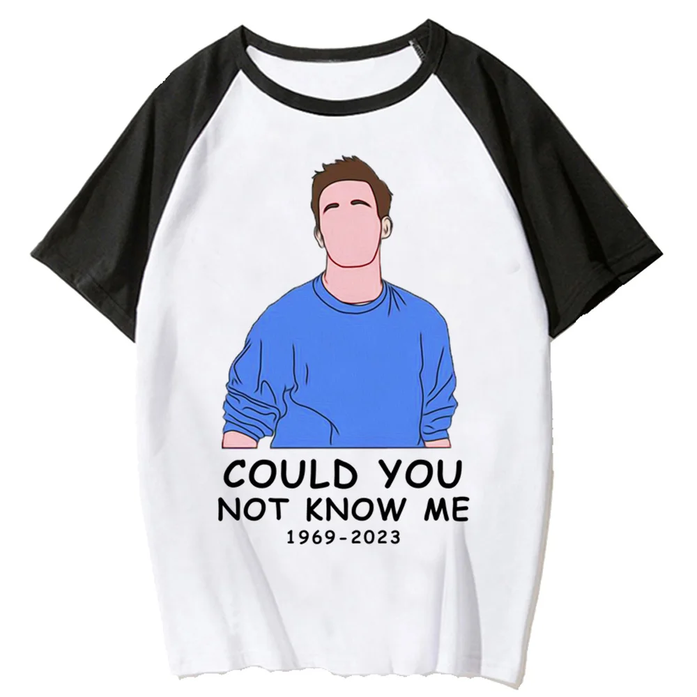 Chandler Bing Tshirt Donna Designer Streetwear Graphic Tshirt Designer Femminile Anime Abbigliamento Divertente