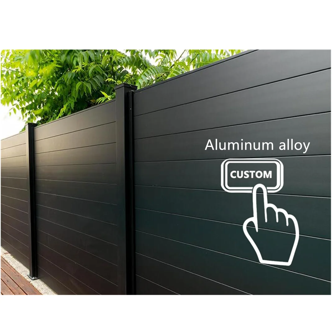 Direct factory price Waterproof Garden WPC Fencing Wood Plastic Composite Fencing WPC Fence Panels 2
