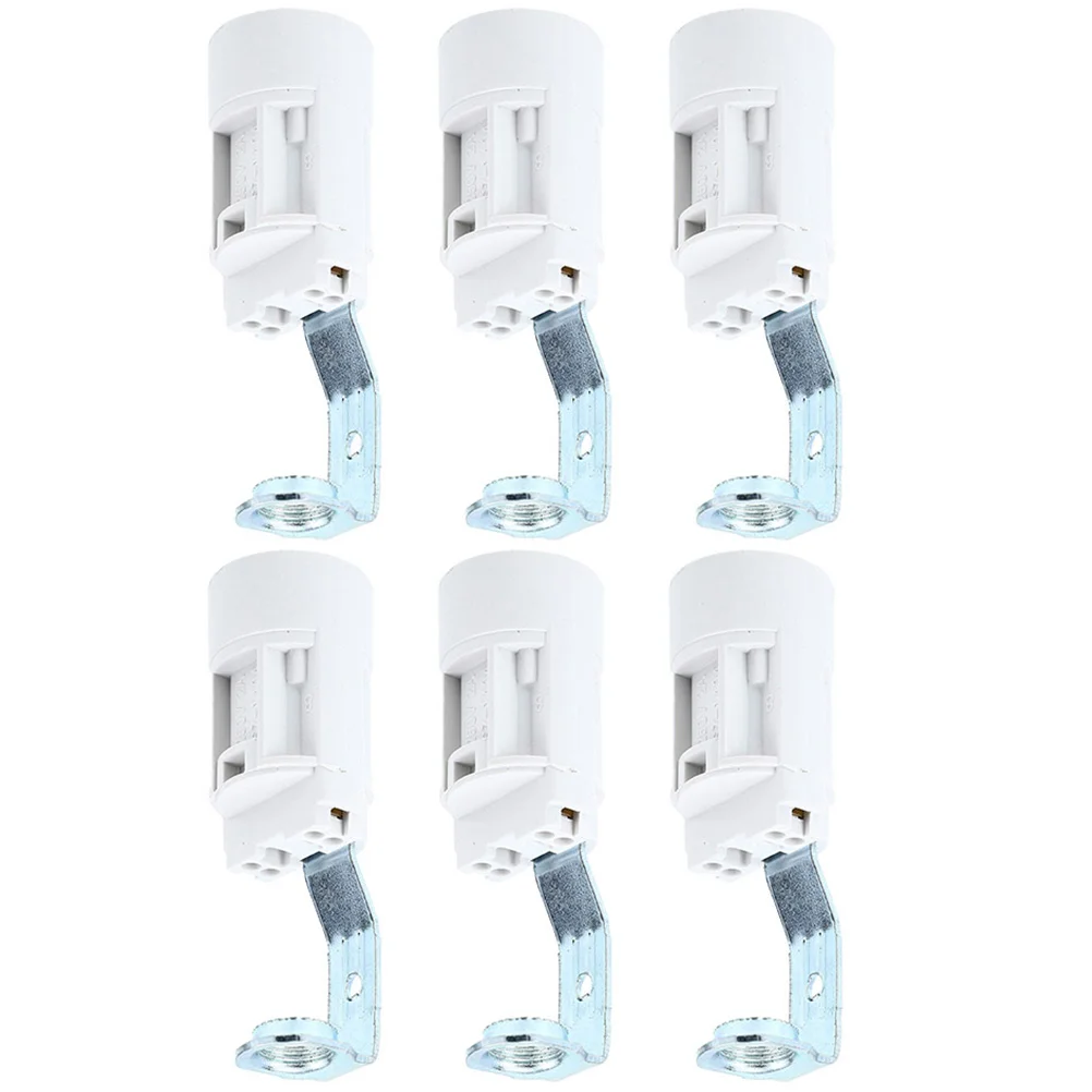 

6pcs Candelabra Socket Adapter E14 Screw Light Socket Replacement Light Sockets