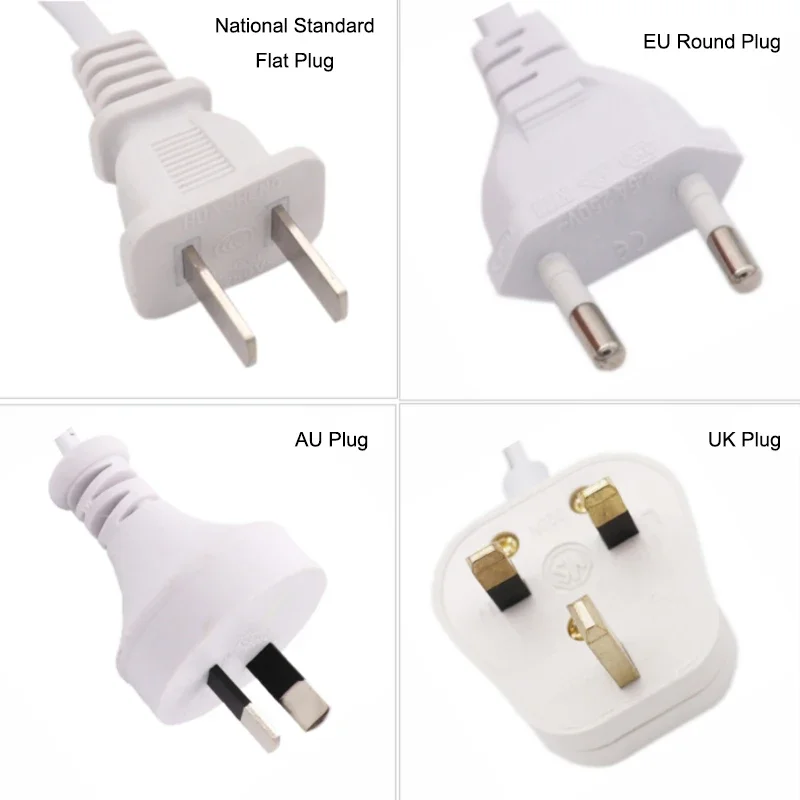 Description Picture 2 of itemWhite Flexible Light Clip Switch Lamp Holder For Desk Light LED Plant Grow Bulbs Base EU/US Plug Socket Power Cable High Quality