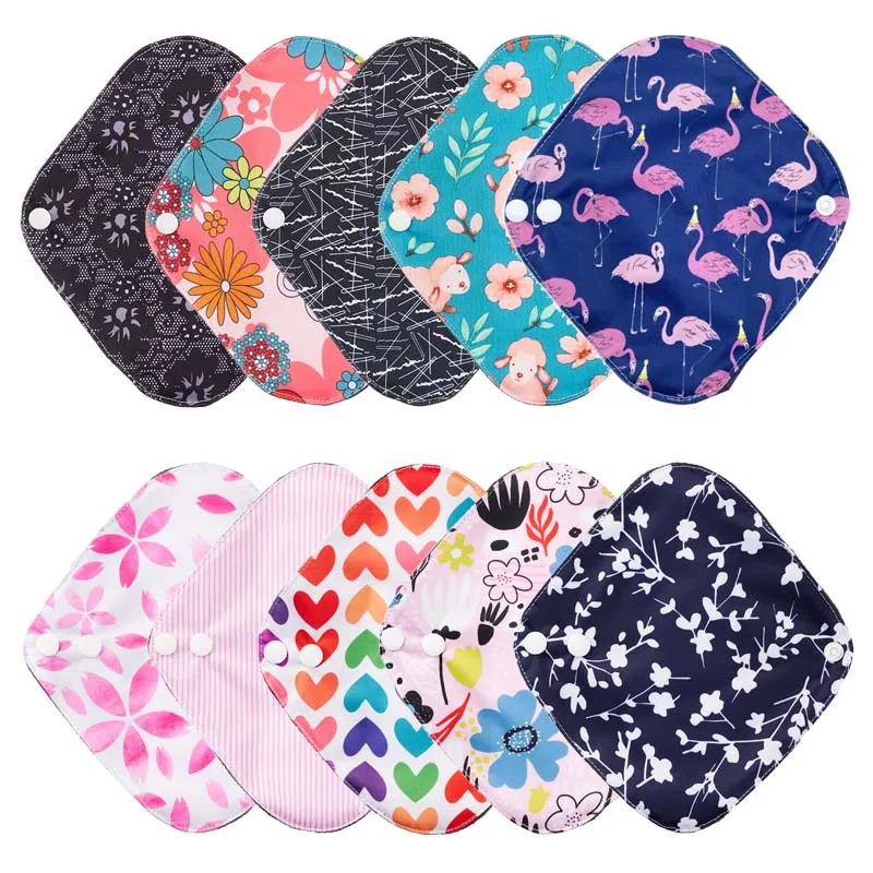 

Waterproof PUL Bamboo Charcoal Sanitary Towels Daily Reusable Menstrual Pads Gaskets For Pregnant Women Absorbent Panty Liner