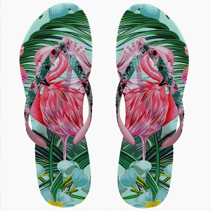 

Flip Flops Female Summer Print Cartoon Wearing Soft Soles All-match Fashion Non-slip Bath Flat Sandals Student Beach Slippers