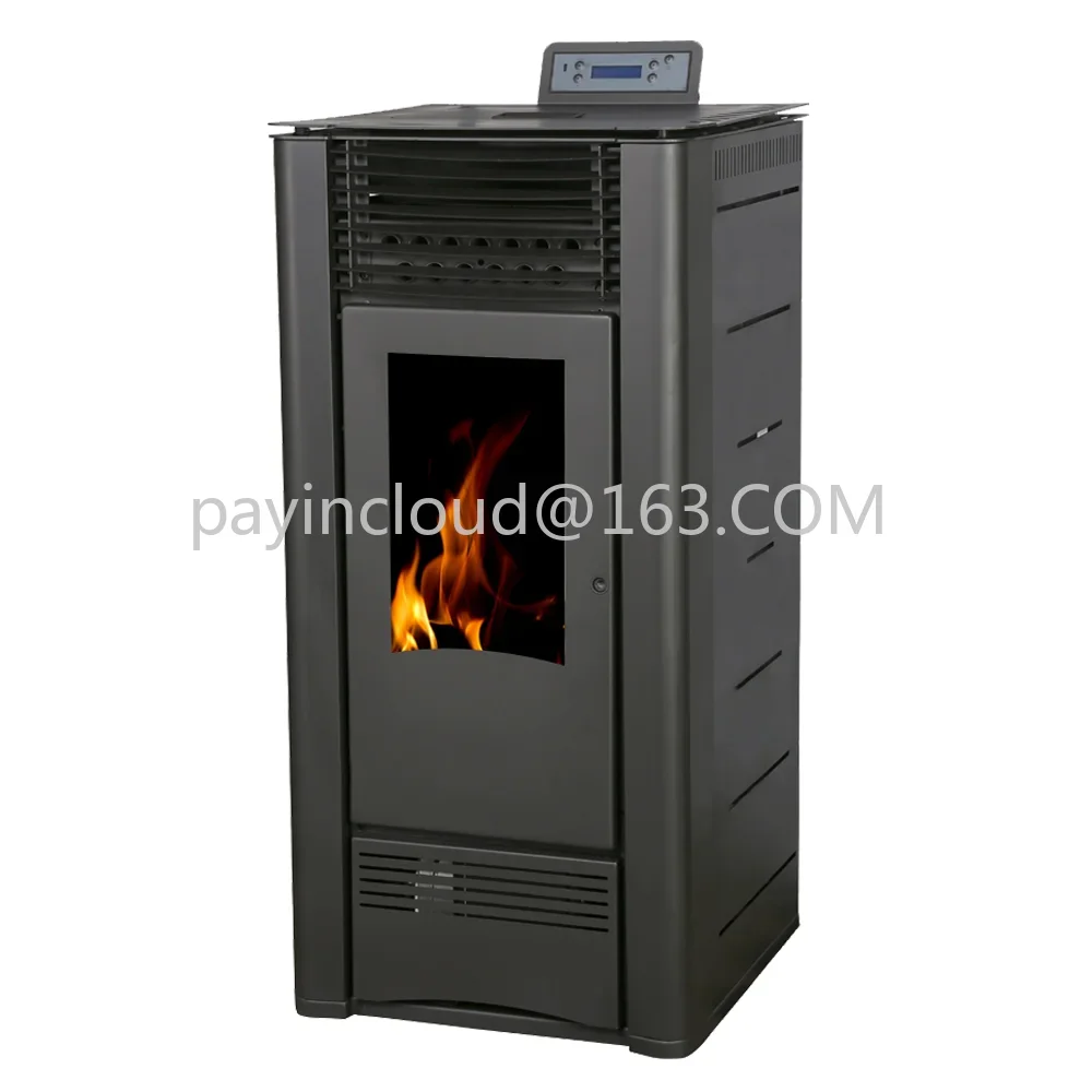 

Black Cast Iron Indoor Heating-Equipment Gas Wood Pellet Stove Fireplace See Through Room Heater Burner in Winter