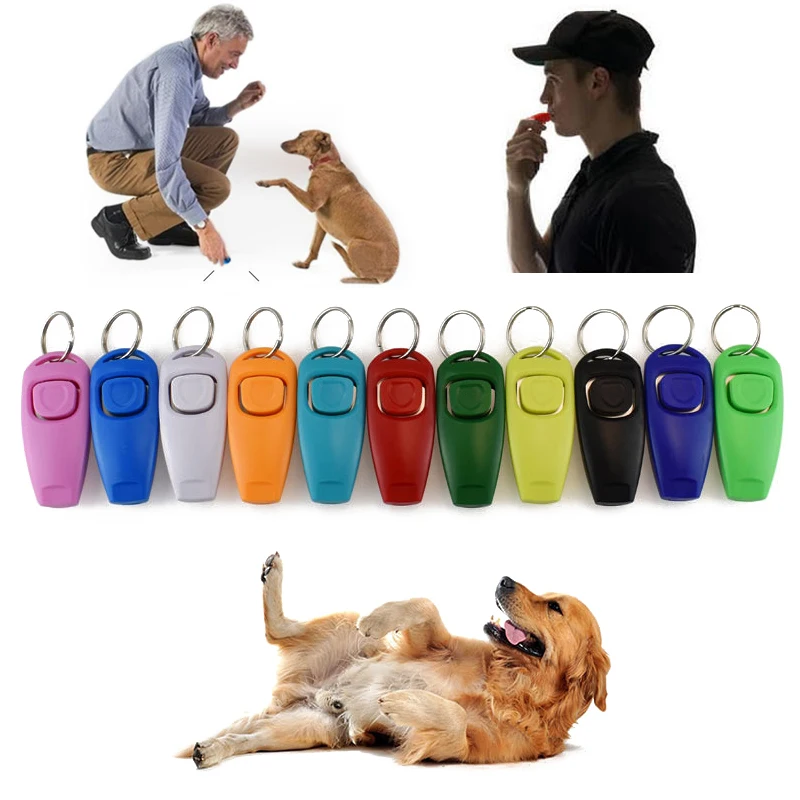 Whistle Clicker For Pet Dog Training Pet Trainer Click Puppy Aid Guide Obedience Pet Equipment