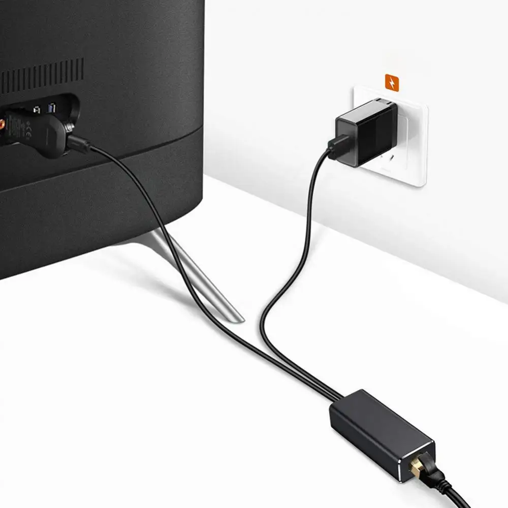 

2 in 1 Micro USB Network Ethernet Adapter Cable for Chromecast Fire TV Stick