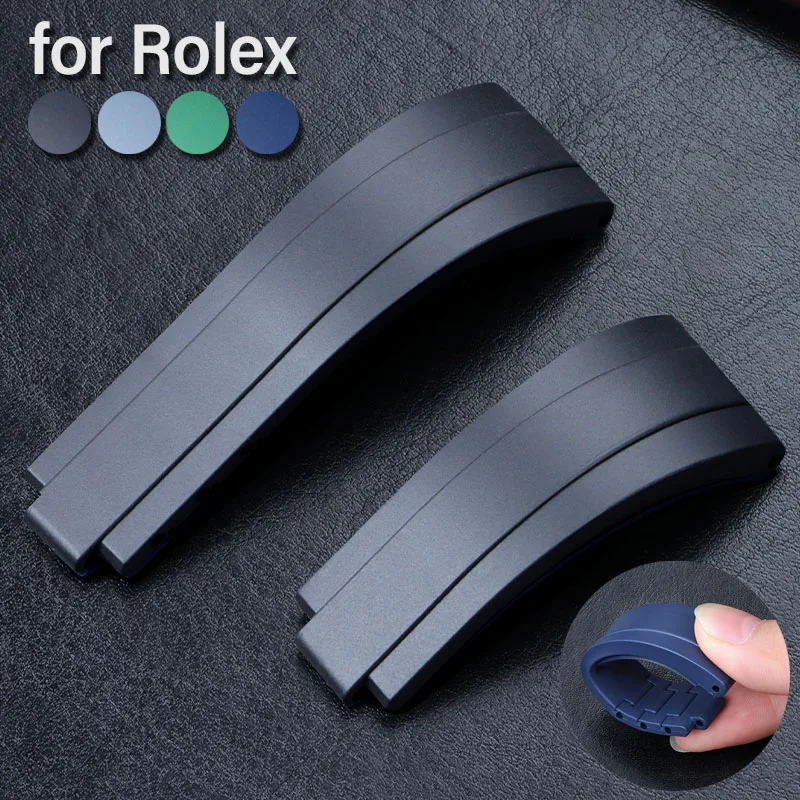 Premium 20mm Soft Silicone Waterproof Watch Strap - Flexible Rubber Wristband Replacement