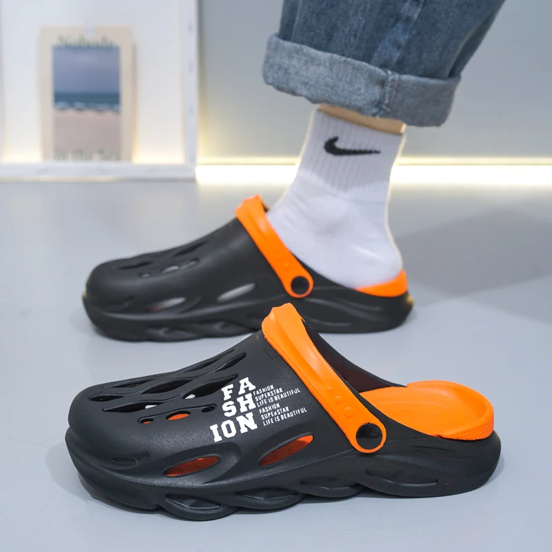 

Unisex Thick Sole Slipper Fashion Beach Sandals Men Women Slipper Anti-Slip Waterproof Sandals Flip Flops Women Men Casual Shoes