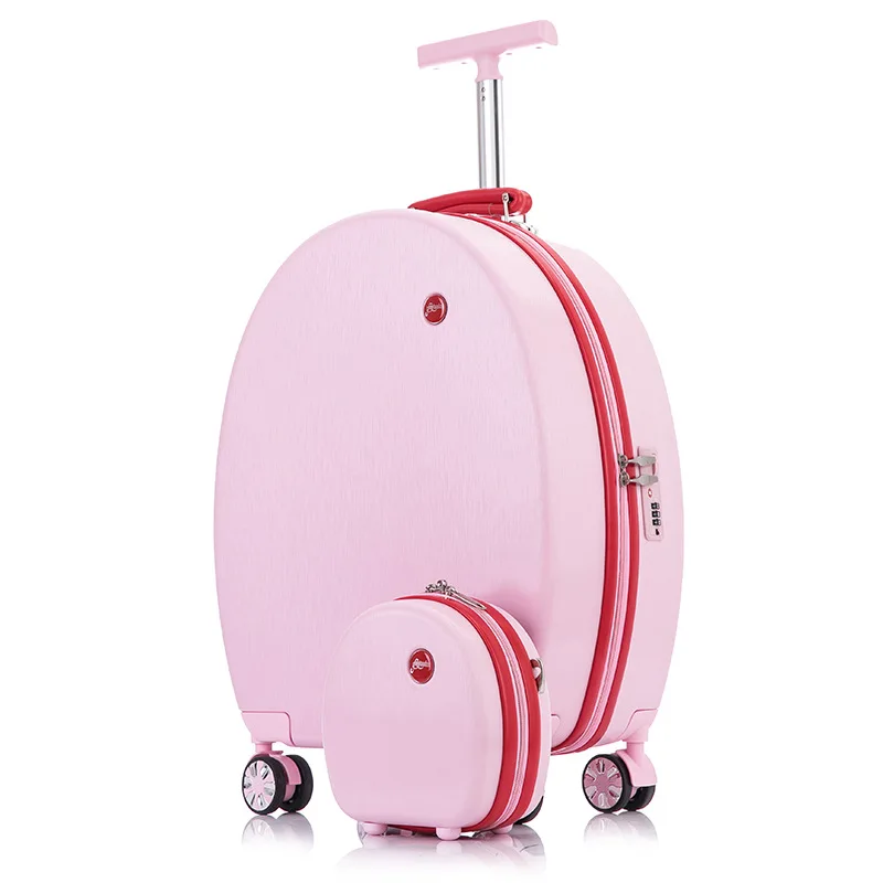 20 Inch Women Travel PC Suitcase 2 Pieces Sets On Wheels Trolley Rolling Luggage Sling Bag Check-in Case Valises