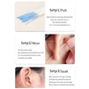 60pcs Pierced Ear Cleaning Herb Solution Paper Floss Hole Aftercare Tools Kit Disposable Earrings Cleaner 5