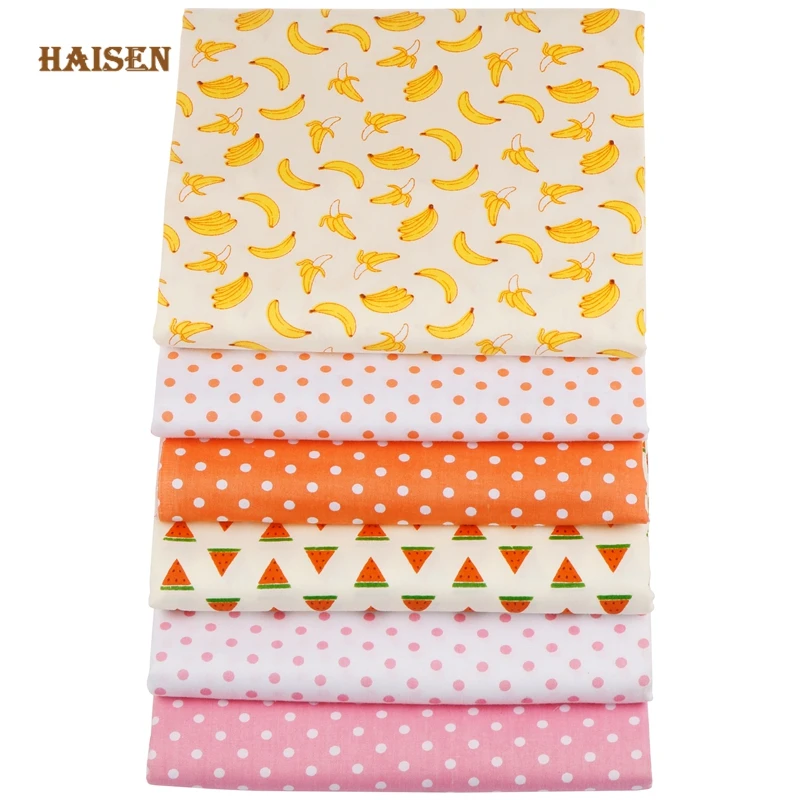 Fruit Series,Printed Twill Cotton Fabric,Patchwork Cloth DIY Baby&Kid's Sewing Quilting Bedsheet Clothes Skirt Textile Material