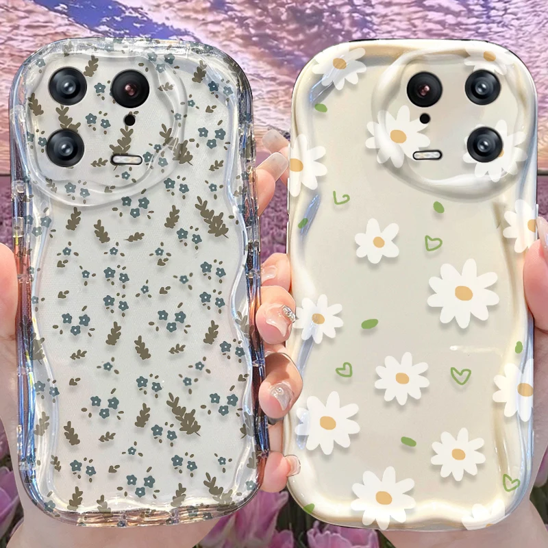 Flower Wave Pattern Phone Case - Stylish Protective Cover