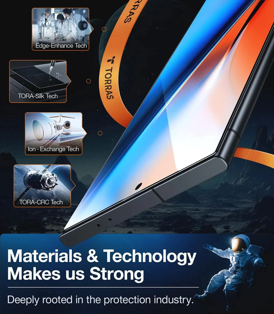 Screen Protector Torras Simple But Unique TORRAS Military-Grade
