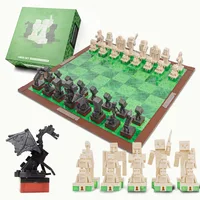 Chess set Fun toys Children's games Parent-child interactive set Birthday gift My World board 2
