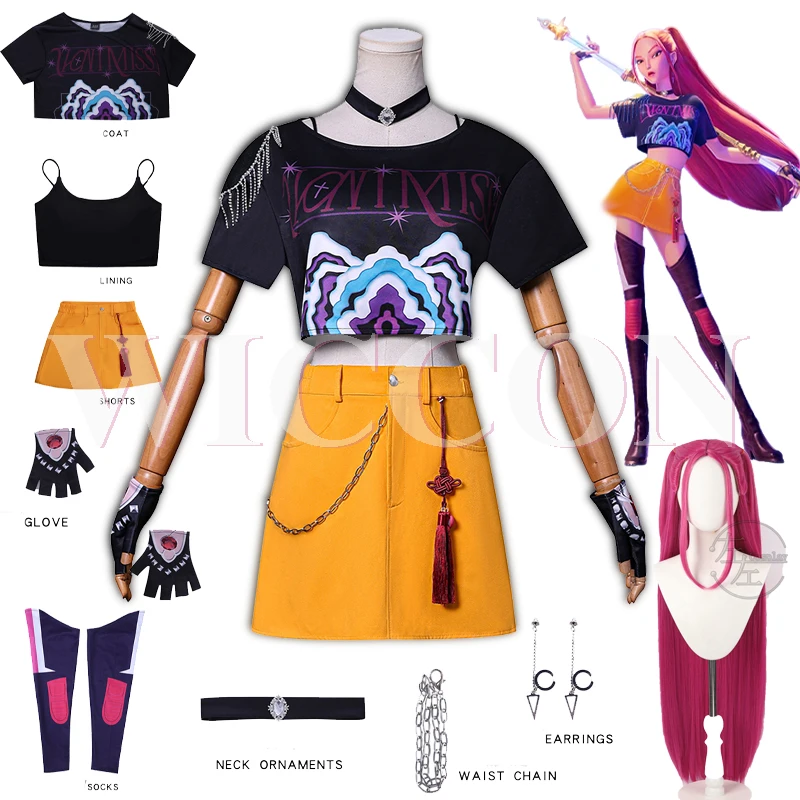 BAEHEU Rumi Cosplay Pop Hunter Disfraz De Zoy Mira HUNTR/X