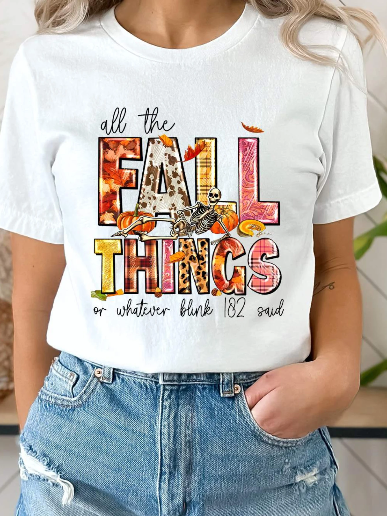 

Colorful Letter Print Crew Neck T-shirt, Casual Short Sleeve Top For Spring & Summer, Women's Clothing