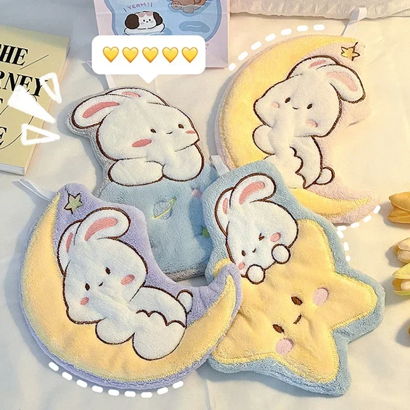 Microfiber Towel Hand Towel Microfiber Hand Towel Cute Hand Towel Soft Absorbent Hanging Towels For Kitchen Cleaning Cloth Bathroom Kids Bathing Towel