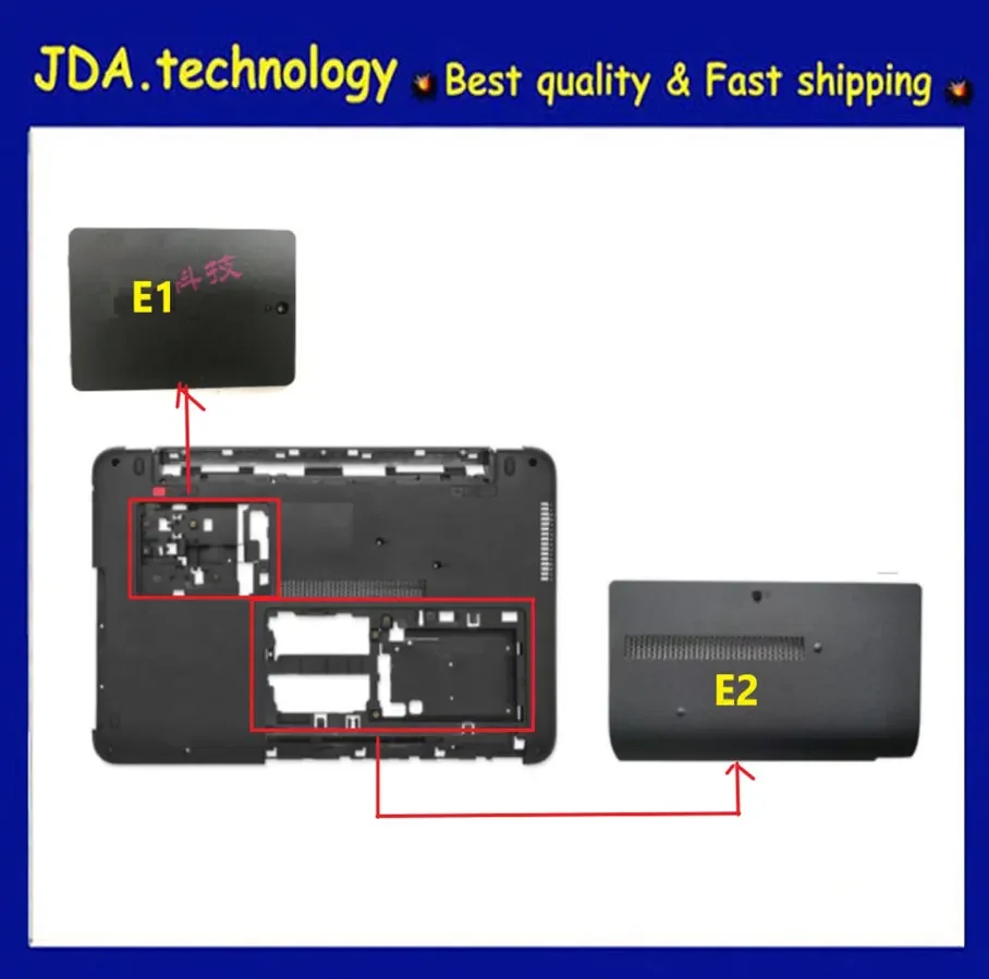 Meirrow Nuovo/Orig Per Hp Probook 450 G3 455 G3 Series Bottom Case Door Hdd Cover + Cover Per Scheda Di Rete Ebx6300201A