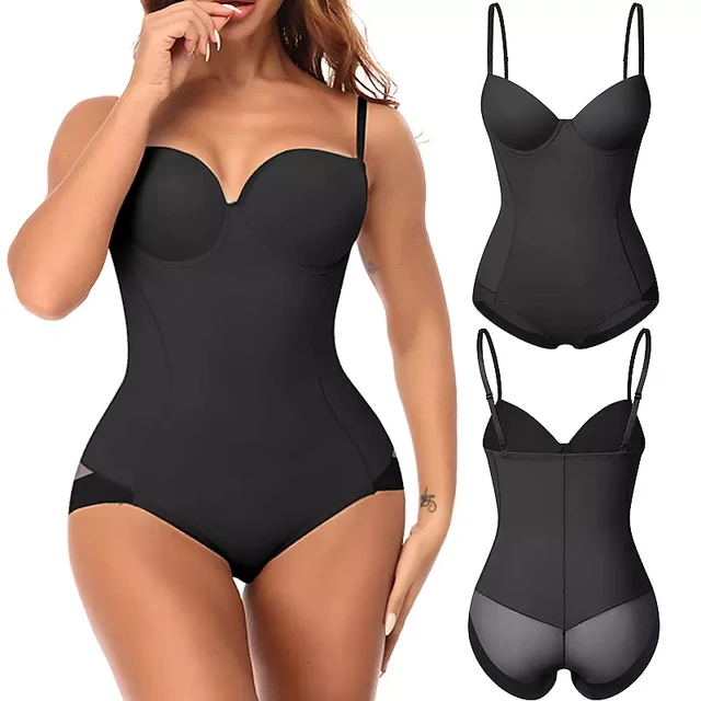 Bodysuit Shapewear for Women Tummy Control Dress Backless Bodysuit Tops Body  Shaper with Built-in Bra