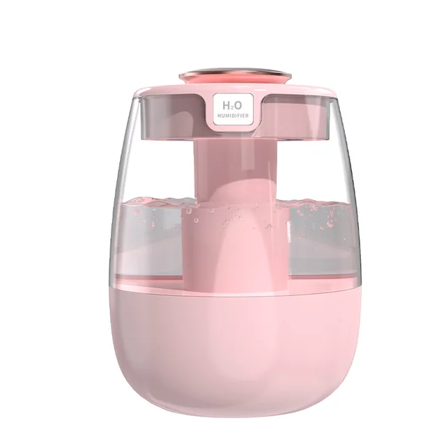 Air Humidifier Aroma Humidifier Double Spray Port Essential Oil Diffuser USB Water Humidifier with Light for Home Office 3