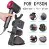 Hair Dryer Holder for Dyson Supersonic Wall-Mounted Stand with Cable Organizer Bathroom Storage Rack for Dryer Diffuser Nozzle 3