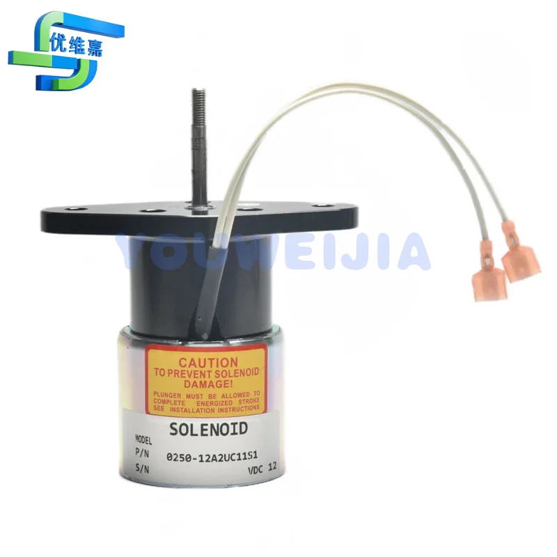 12V 24V 0250-12A2UC11S3 디젤 엔진 액추에이터 연료 펌프용 정지 솔레노이드 0250 12A2UC11S3