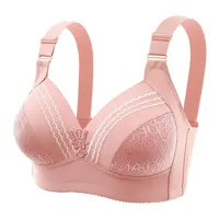 Soutien-gorge sans bonnet fin Non magnétique, brillant, gros Mm, grande taille, sans armatures, confortable, respirant, froncé, sous-vêtements pour femmes, nouvelle collection 5