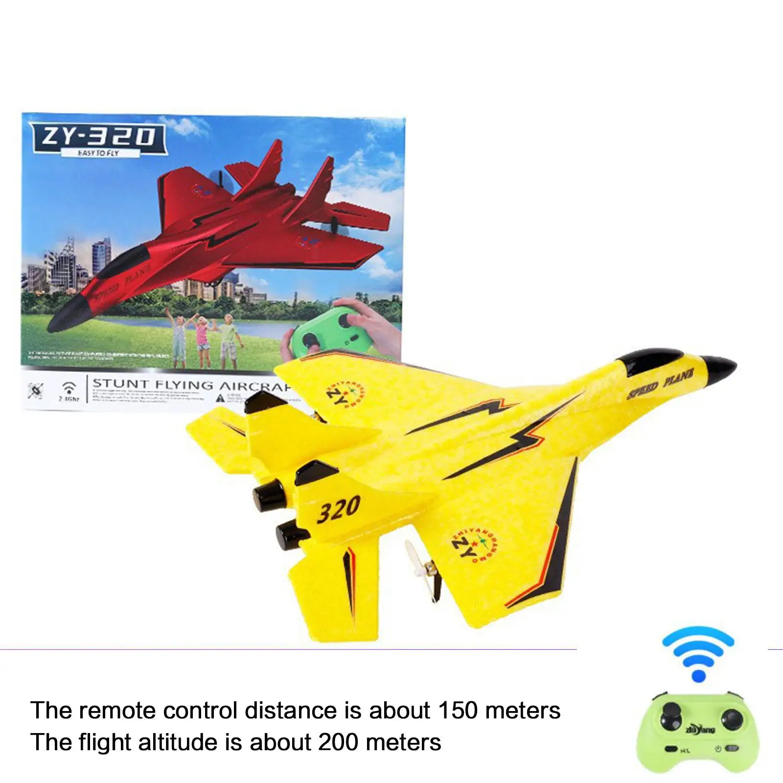 Avion Télécommandé 3.7*23*9.5cm Résistant Aux Chutes Et Aux Chocs Cont De La Vitesse Haute Et Basse Avion Jouet Pour Enfants Avion Télécommandé 3.7*23*9.5cm Résistant Aux Chutes Et Aux Chocs Cont De La Vitesse Haute Et Basse Avion Jouet Pour Enfants