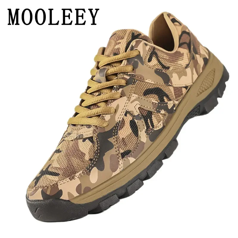 

Tactical Camouflage Sneakers Men Anti-Skid Wearable Training Footwear Lightweight Breathable Summer Outdoor Hiking Work Shoes