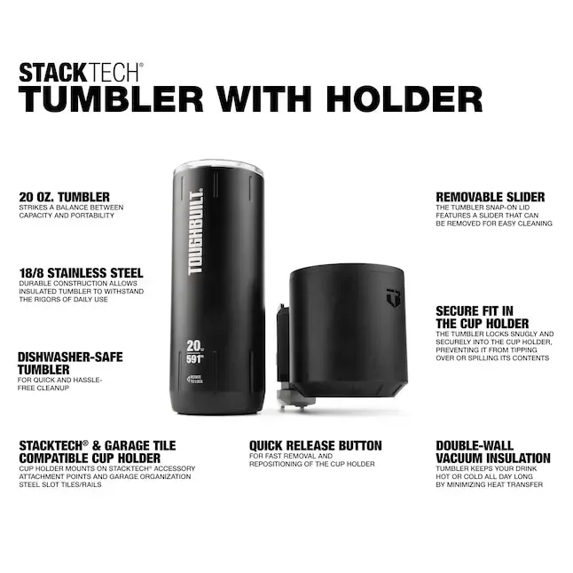 TOUGHBUILT TB-B1-A-52 Stackable Toolbox Exclusive Insulated Cup Large Capacity Stainless Steel Insulated Cup 2