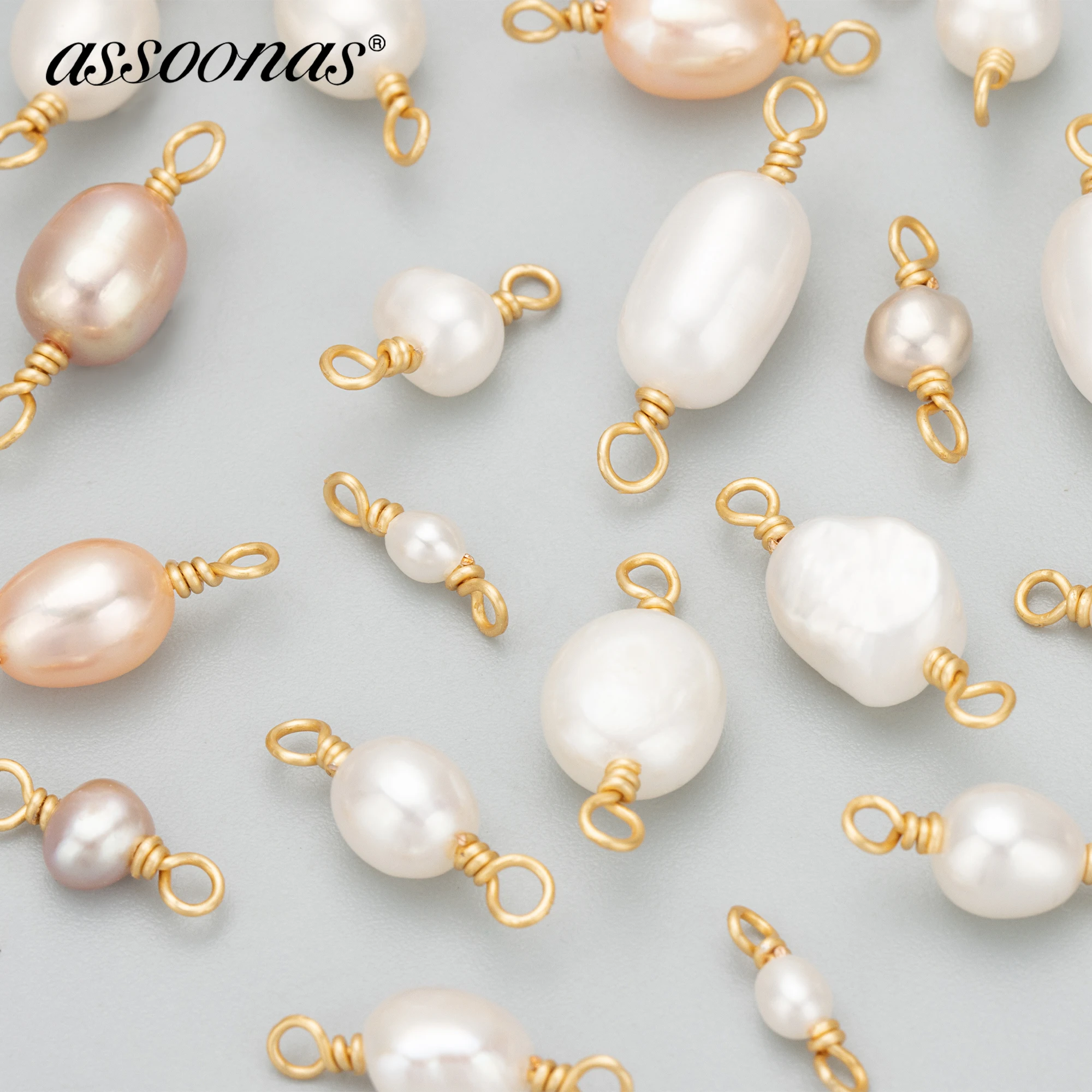 

assoonas MD29,jewelry accessories,hand made,high quality natural pearl,jewelry making,diy pendants,pearl connector,6pcs/lot