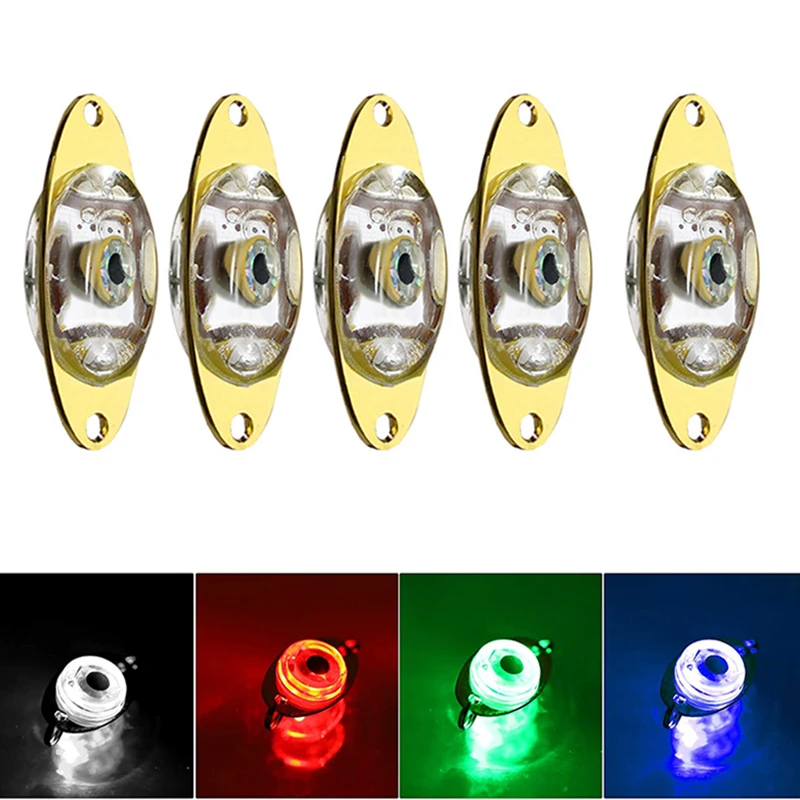 FTK LED Fishing Lures Kit 1/2/3/4pcs Deep Drop Fishing Lights LED