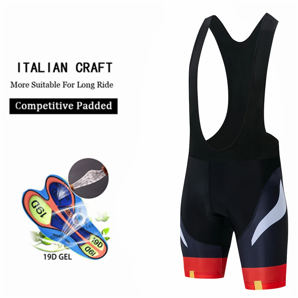 Team Cycling Shorts Men Bike Shorts Tights MTB Pro Bicycle Wear Summer Breathable Quick-dry 19D GEL Padded