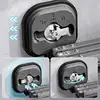 Suction Wall Mount Folding Clothes Drying Rack No Punching Folding Clothes Hanger Retractable Suction Cup Clothes Drying Rack 4