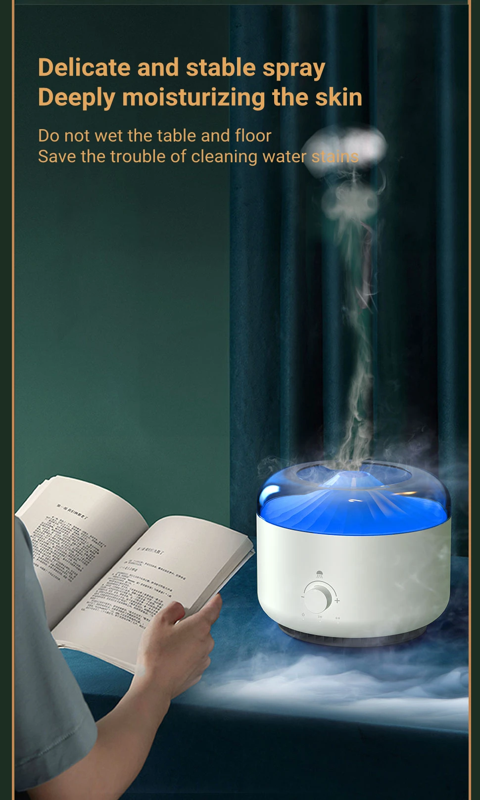 Essential Oil Aroma Air Humidifier Aroma Oil Diffuser Large Jellyfish Mist Sprayer