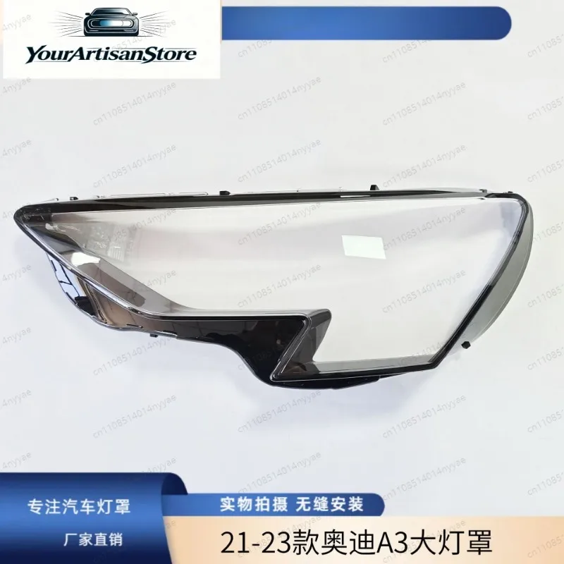 2021-2023 A3용 투명 헤드라이트 렌즈 | PC 투명 전면 램프 커버, 왼쪽/오른쪽 교체용