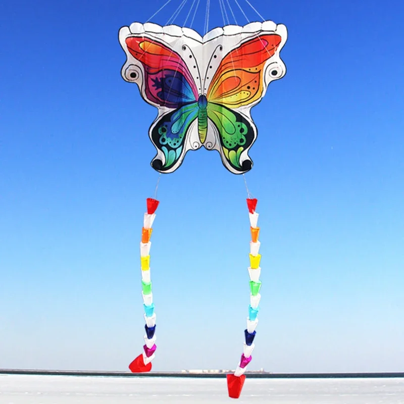 

3D Butterfly Colorful Software Kite Long Tail Ribbon Ribbon Kite for Kids Cometas De Viento 8 Kites Easy To Fly Tear Resistant
