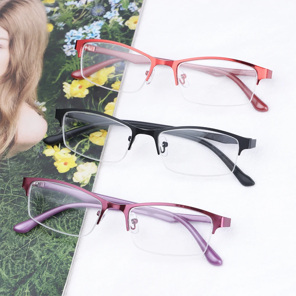

Half Frame Reduces Eye Strain Optical Short-sighted Eyewear Prescription Eyeglasses Computer Goggles Myopia Glasses
